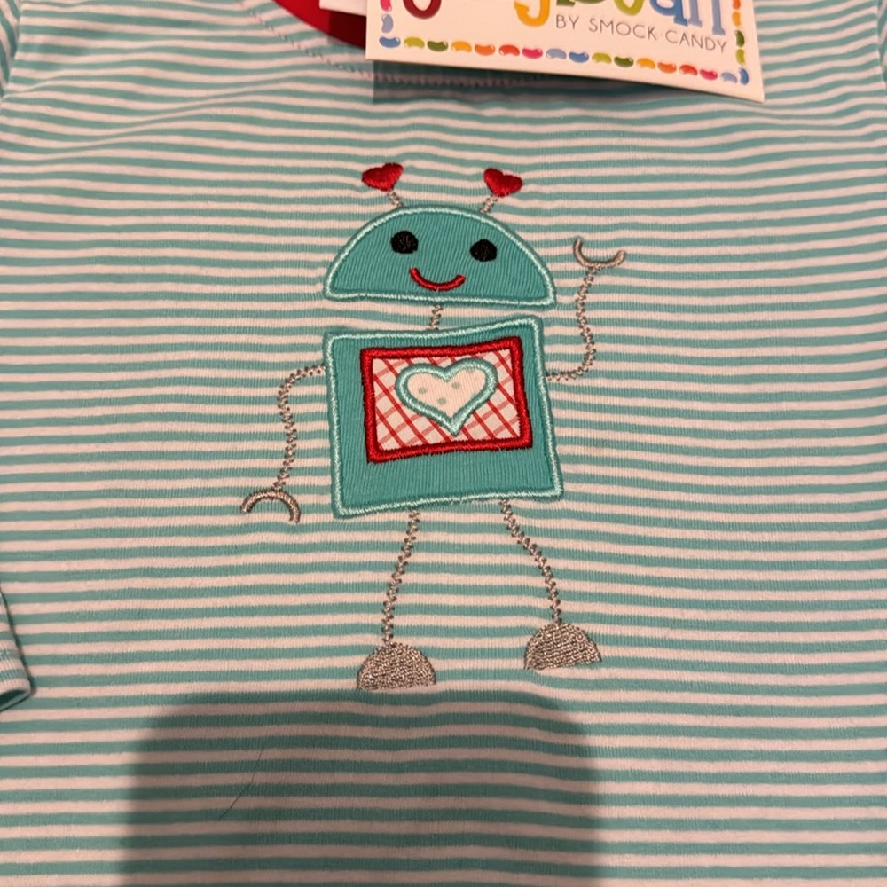 Jelly Bean no with tags little boys valentine shirt - Picture 2 of 3